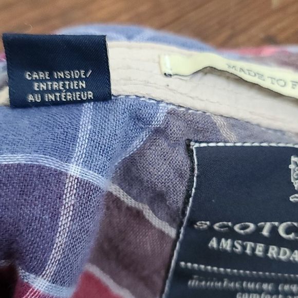 Scotch & Soda Multicolor Plaid Button Down Shirt - Picture 8 of 16